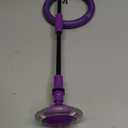 GleeGlow Ankle Skip Ball for Kids, Foldable Skip Ball Toy with Colorful Flash Wheel, Outside Toys for Kids, Gift for Girls & Boys Age 5 6 7 8 9 10 Years Old (Purple)