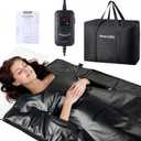 Infrared Sauna Blanket for Home, Infrared Deep Heating for Detox & Pain Relief, Portable Full Body Heat Therapy Wrap with Timer and Temp Control, 85-158°F, Machine Washable, Relaxation Gifts for Women