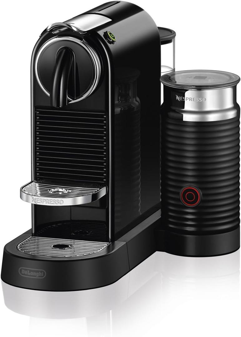 Nespresso CitiZ Coffee and Espresso Machine by De'Longhi with Milk Frother, Black, 9.3 x 14.6 x 10.9 inches