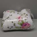 Boryard 3-Piece Full Queen Quilt Set, Lightweight Soft Full Size Quilt Bedspread Coverlet (90x90 inches) Bedding Set with 2 Pillow Shams (20x26 inches), Rose Floral Print