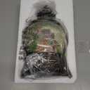 Christmas Snow Globes Christmas Water Lantern with Gingerbread Man & Snowman, Music & 6H Timer, USB Lined/Battery Operated Lighted Lanterns for Xmas Festival Decoration Gifts (10" Gingerbread House)