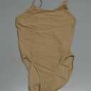 DANSHOW Women and Girls Nude Seamless Camisole Undergarment Leotard with Transition Straps, S/M