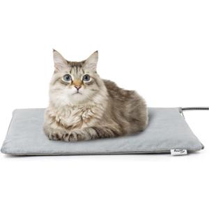 Toozey Outdoor Pet Heating Pad 20x16in, Extremely Waterproof Heated Bed for Dogs and Cats, Thermostatic Control, Chew-Resistant Cord, Soft Electric Blanket with Overheat Protection