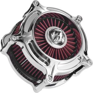 Air Filter Cleaner for Harley Davidson Air Intakes Sportster XL 883 1200 Models Red