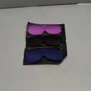 LKY DIGITAL Sleep Mask for Side Sleeper 3 Pack, Blackout 3D Eye Mask for Sleeping, Night Blindfold for Men Women (Black & Blue & Purple)