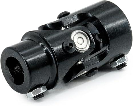 1" DD X 3/4" DD Steering Shaft Universal U Joint Coupler (Single/Black)