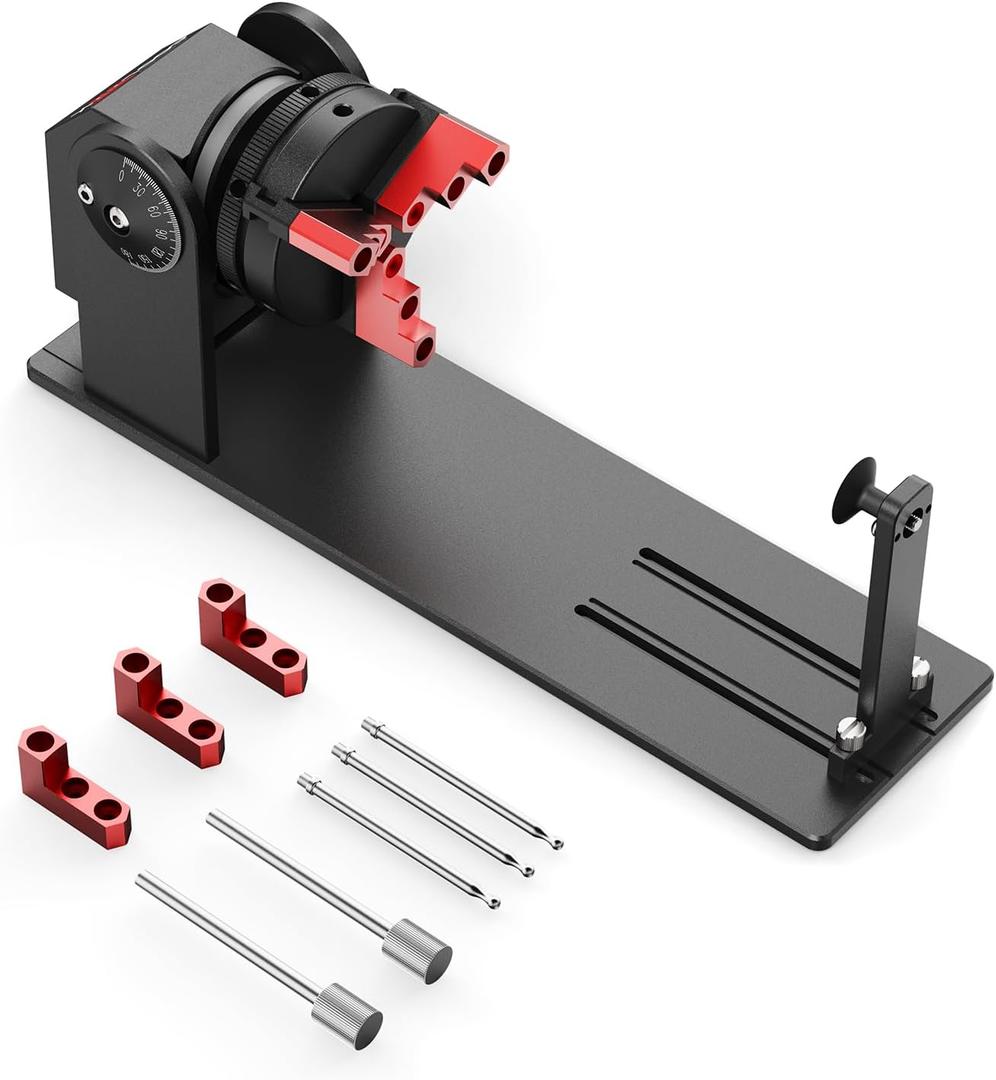 CNC Router MachineCR1 Rotary Roller, Y-axis Rotary, High Torque NEMA 23 Stepper Motor, Linear Rails & Ball Screws 3-Axis Engraving Milling Machine for Wood Cutting (CR1)