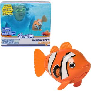 SwimWays Rainbow Reef Fish Toy, Kids Swimming Accessories & Water Toys, Learn to Swim Pool Toys for Kids Ages 5 & Up, Batteries Included, Swim Shady