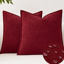 Kevin Textile Waterproof Decorative Pillow Covers Beige 24x24 Inch Pack of 2 Soft Boucle Textured Euro Pillowcases Elegant Accent Pillows for Couch Sofa Chair Bed Home Decor Indoor Outdoor