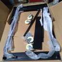 Folding Table Cart, 1800 LBS Heavy Duty Table Trolley with 5" Swivel Wheels, Black Desk Trolley for Garage, Home, Warehouse, Party Event Hotel Furniture 10 Table Capacity