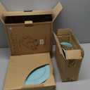 Signature Housewares 4 Piece Sorrento Collection Stoneware Dinnerware Set, Aqua Blue