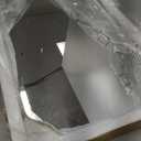 MIRRORART 24x48'' Scalloped Gold Bathroom Mirror, Full-Length Wall Mirror