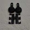 LEVERLOC Razor Holder for Shower 2 Pack, Powerful Vacuum Suction Cup Hook for Towel, Loofah, Razor, Squeegee, Damage-Free Wall Shower Hook, Shaver Holder for Bathroom, Easy to Install and Reuse, Black