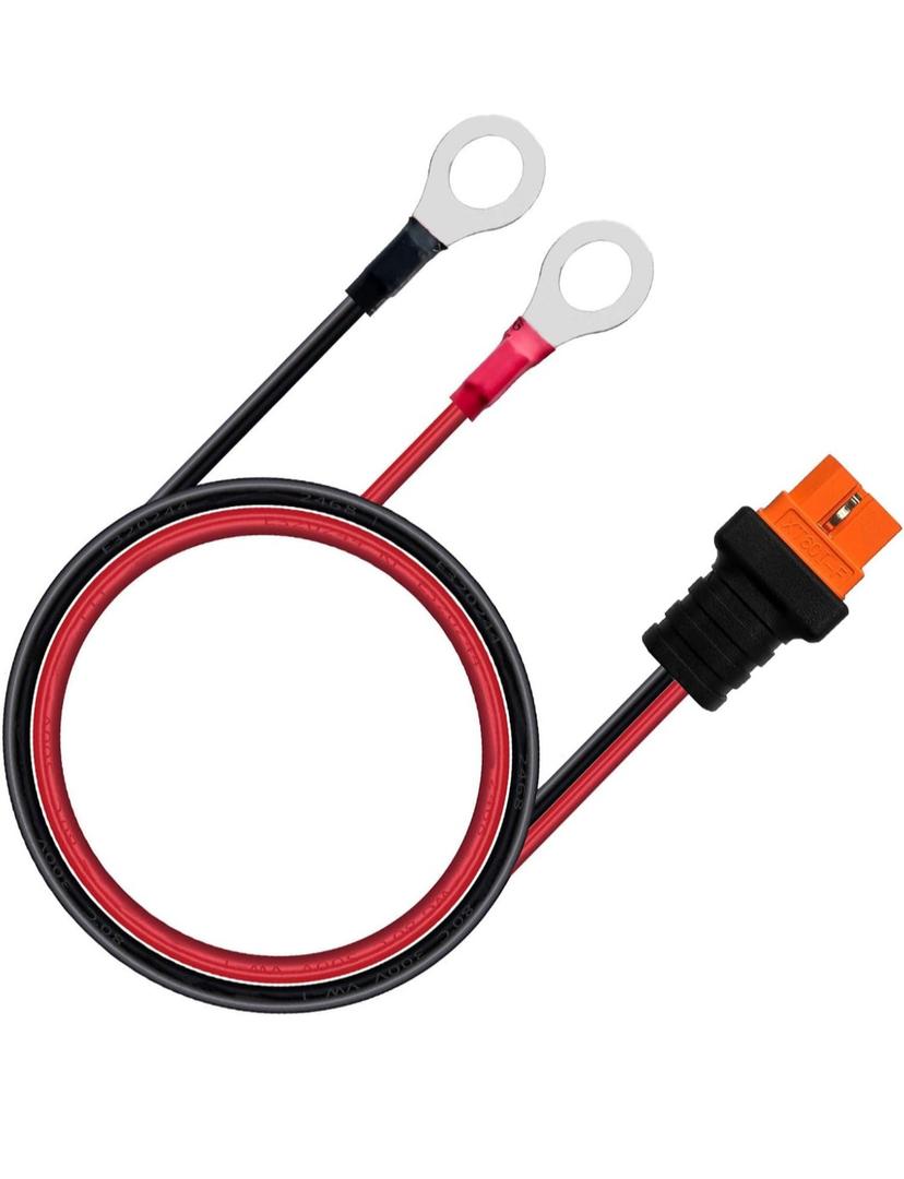 XT60i to O Ring Terminal Cable，More Than 8A，10AWG Extension Cable XT60i Female to O Ring Connector XT60i-f Compatible with Lipo Batterie (1.5M/5FT)