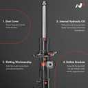 A-Premium Front Struts Compatible with Jeep Compass [2.4L] 2017-2021, 6-Speed Auto Trans - 2x Replacement Suspension Bare Strut Shock without Coil Spring