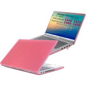 mCover Case ONLY Compatible for 20232025 14" Dell Latitude 5440 5450 Series/Precision 3480 3490 Series Windows Notebook Computer (NOT Fitting Any Other Dell Models) - Pink
