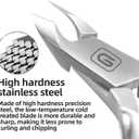 Cuticle Trimmer 3/4 Jaw Extremely Sharp Cuticle Nippers Scissors Stainless Steel Clippers Cutter Remover Pedicure Manicure Nail Tool, cuticle pusher, nail cuticle trimmer professional cuticle cutter