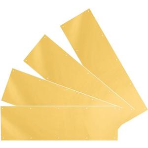 4 Sets Door Kick 34 x 8 Satin Brass Finish - Elegant Accent & Durable Protection for Doors - Exterior Home Decor - Easily Mount On Stainless Steel Doors