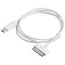 30-Pin to USB C Adapter Cable for iPhone, iPad, iPod  2X 3ft (Next-Generation Data/Charging Cable from USB C to Dock Connector for iPhone 4S/4/3G/3/1, iPad 3/2/1, iPod, White)  CableDirect