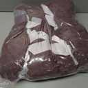 Chunky Chenille Yarn for Crocheting, Chunky Yarn for Hand Knitting Blanket, Bulky Chunky Fluffy Yarn for Crocheting, Jumbo Yarn, Thick Yarn, Pack of 4 (4 Skeins, Each Skein 28 yds, 8oz) Roan Rouge