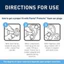 Flents Protechs Real Quiet Foam Ear Plugs for Small Ear Canals, Soft, Comfortable Hearing Protection for Sleep, Work, Travel & Loud Noise, NRR 31, Easy to Use, Black, 50 Pairs