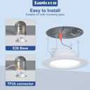 6 x Recessed Lighting 5/6 Inch, 6Pack Color Changing LED Can Lights for Ceiling, 13W 1050LM Retrofit Recessed Lights with Baffle Trim, RGBCW Downlight Dimmable by Remote Control, Memory, Delayed Light Off