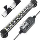 Pawfly 5 W Aquarium LED Light 8 Inch 24/7 Fish Tank Light with Full Spectrum Brilliant White Blue Red Green Lights MultiColored LEDs with D/N Mode Single Color Effects Timer and Adjustable Brightness