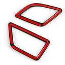 2PCS Side Air Vent Sticker AC Decal Trim Carbon Style ABS Decal Cover fits for BMW 5 Series F10 F11 2011 2012 2013 2014 2015 2016 Interior Accessories