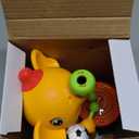 Baby Elephant Musical Crawling Toy with Lights, Sounds, Blowing Ball, Infant Sensory Toys, Birthday Gifts for Kids Boy Girl 3 4 5 6 7 8 Years (Yellow)