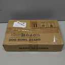 SHAINFUN Raised Dog Bowl Stand for Large Dogs 11" Height Adjustable Width 7-10.6" Single Tall Elevated Dog Bowls Stand, Food & Water Feeder Holder for Large Breeds (Bowl Not Included) (Black-FM)