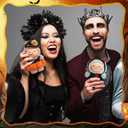 2 Sets Halloween Doll Clothes for 17 cm Doll Cute Pumpkin Demon Costume Outfit Set Fits 6.7 Inch Clothes Accessories for Halloween Holiday Daily Costume