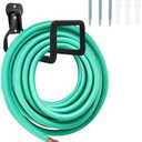 Garden Hose Holder - Heavy Duty Metal Hanger Wall Mount, Water Hose Holder for Outside Yard, Water Hose Reel, Hose Rack, Hose Hook