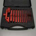 Table Setup Blocks for Woodworking, 14pcs Aluminum Alloy Woodworking Tools Precision Set up Bars, Height, Depth, Angle & Fence Alignment Gauge Set - Router and Table Saw Accessories with Storage Case