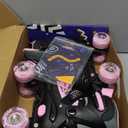 Nattork Roller Skates for Kids Boys Girls, 4 Size Adjustable Rollerskates with Light Up Wheels for Children Beginners for Outdoor Indoor (Medium (13C-2), Pink)