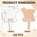 SiliFine 24 Pcs 2026 Sublimation Graduation Fans Blank DIY Sublimation Hand Fan for Graduation Backdrops for Photoshoot