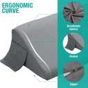 Vekkia Full Size Bed Wedge Pillow/Headboard Pillow Wedge/Mattress Wedge,Bed Gap Filler to Close Gap (0-6") Between Headboard and Mattress (Gray 54"x10"x6")