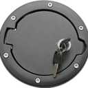 Fuel Tank Filler Cap, Fuel Filler Door Locking Gas Tank Cover, Fuel Filler Door Lock Fuel Cap with keys Replacement for Jeep Wrangler JK Unlimited Rubicon Sahara 2007-2018