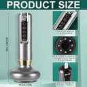 Lymphatic Drainage Massager, Cellulite Massage Tool Helps Reduce Stretch Marks & Cellulite with 12 Suction Modes, Cupping Machine, Rechargeable & Cordless (Grey)