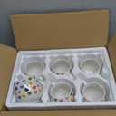 Layhit 6 Pcs Valentine's Day Coffee Mugs 12 oz Valentine Conversation Heart Ceramic Mugs Bulk Cute Couple Cups Set for Anniversary Wedding Engagement Birthday Couple Gifts Mom Girlfriend