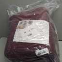 ROSGONIA Queen Comforter Set Dark Red,3pcs Bedding Comforter Sets(1 Boho Red Comforter & 2 Pillowcases) All Season Lightweight Bedspread Blanket Quilt