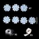 Happy Easter Balloon Garland Arch Kit, 153pcs Pink Yellow White Ballooons with Bunny Mylar Balloon White Daisy Balloon for Home Easter Party Decorations Girls Birthday Party Baby Shower Supplies