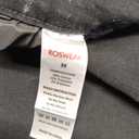 roswear Women's Wide Leg Jeans Casual High Waisted Stretch Baggy Loose Denim Pants, Black, Medium