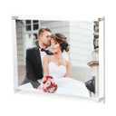 Magicool 11x14 Clear Acrylic Wall Mount Floating Double Panels Frameless Picture Frame for Picture Photo Degree Certificate Home or Office(Full Frame is 12.5 x 15.5 inch)