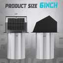 6" Dryer Vent Cover Outside, Hooded Dryer Vent Cover with a Built-in Insect Screen and Backdraft Damper, Dryer Vent Kit for Range Hood, Duct, Kitchen and Dryer Ventilation