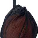Single Ball Bag,Ball Storage Bag,Mesh Carry Bag with Zipper Pocket,Drawstring Sling Back Bag for Carrying Basketball Volleyball Soccer Football