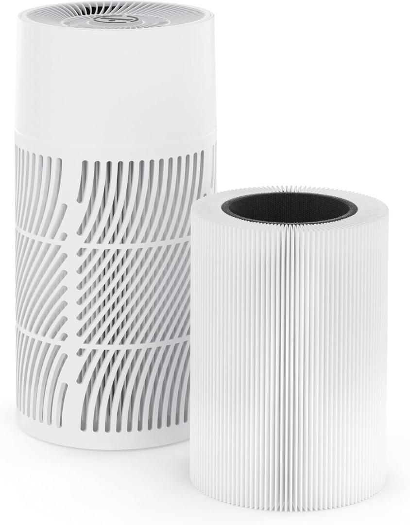 Nuwave H13 True HEPA Air Purifier for Bedrooms & Large Room up to 857 Sq Ft, 2025 New & Improved RPM Removes 99.97% of Smoke Pollen Pet Hair to 0.3 Micron 3 Fan Speeds Portable Ozone-Free