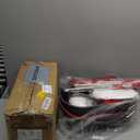 Simpli-Magic 79349 Spin Mop Cleaning System with 3 Microfiber Mop Heads, Red/GRAY,Red/Black