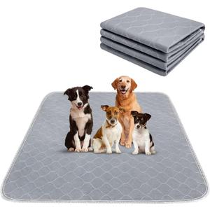 Conkote Reusable Pee Pads for Dogs Extra Large 60" x 48" Puppy Playpen Mat, Washable Pee Pads Heavy Absorbency Waterproof Dog Training Pads Non-Slip for Housebreaking, Whelping, Potty, Crate (48x60 Inch (Pack of 1))
