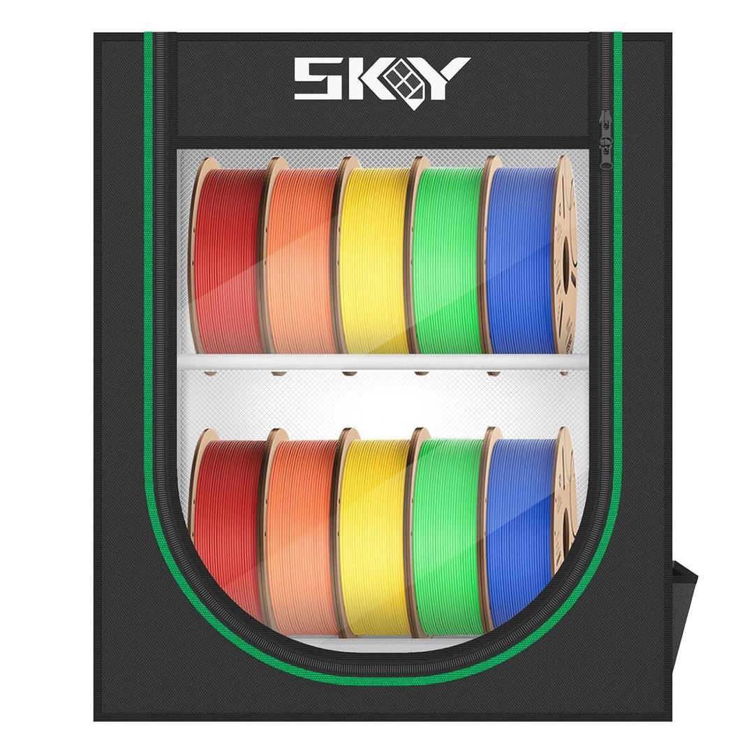 3D Printer Storage Box, Storage Rack for 3D Printing Filaments,Dustproof and Waterproof Enclosure Box for Storage and Easy to Store 10 roll Pack