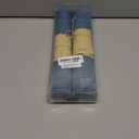 HeloHo Blue Placemats Set of 8,Vinyl Table Place Mats Stain Resistant Foldable Placemats Washable Wipeable Placemat for Kitchen Dining Table Decoration Indoor Outdoor.